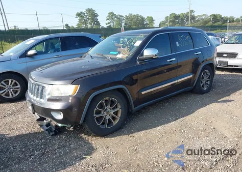 2012 Jeep Grand Cherokee Overland z USA, uszkodzony, nr VIN 1C4RJFCT5CC204132